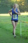 Sophie Forster (Birtley AC) on the first leg during the under-17s Northern Cross Country Relay, Graves Park, Sheffield.